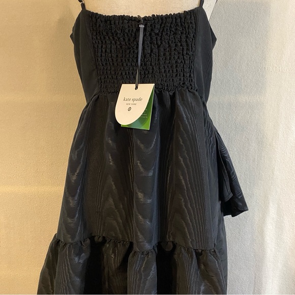 NWT Kate Spade x Target black tiered asymmetrical ruffle midi tank dress - Picture 9 of 14
